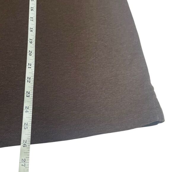 LOFT Brown Dolman Notched Button Neckline Top - Picture 5 of 6